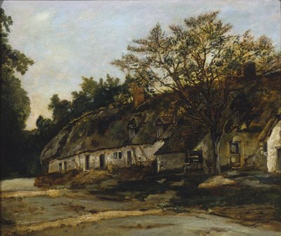 Thatched cottage by Antoine Vollon